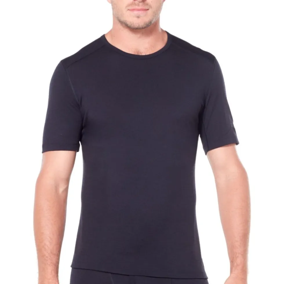 Icebreaker Merino 200 Oasis Crewe T-Shirt Heren - Zwart