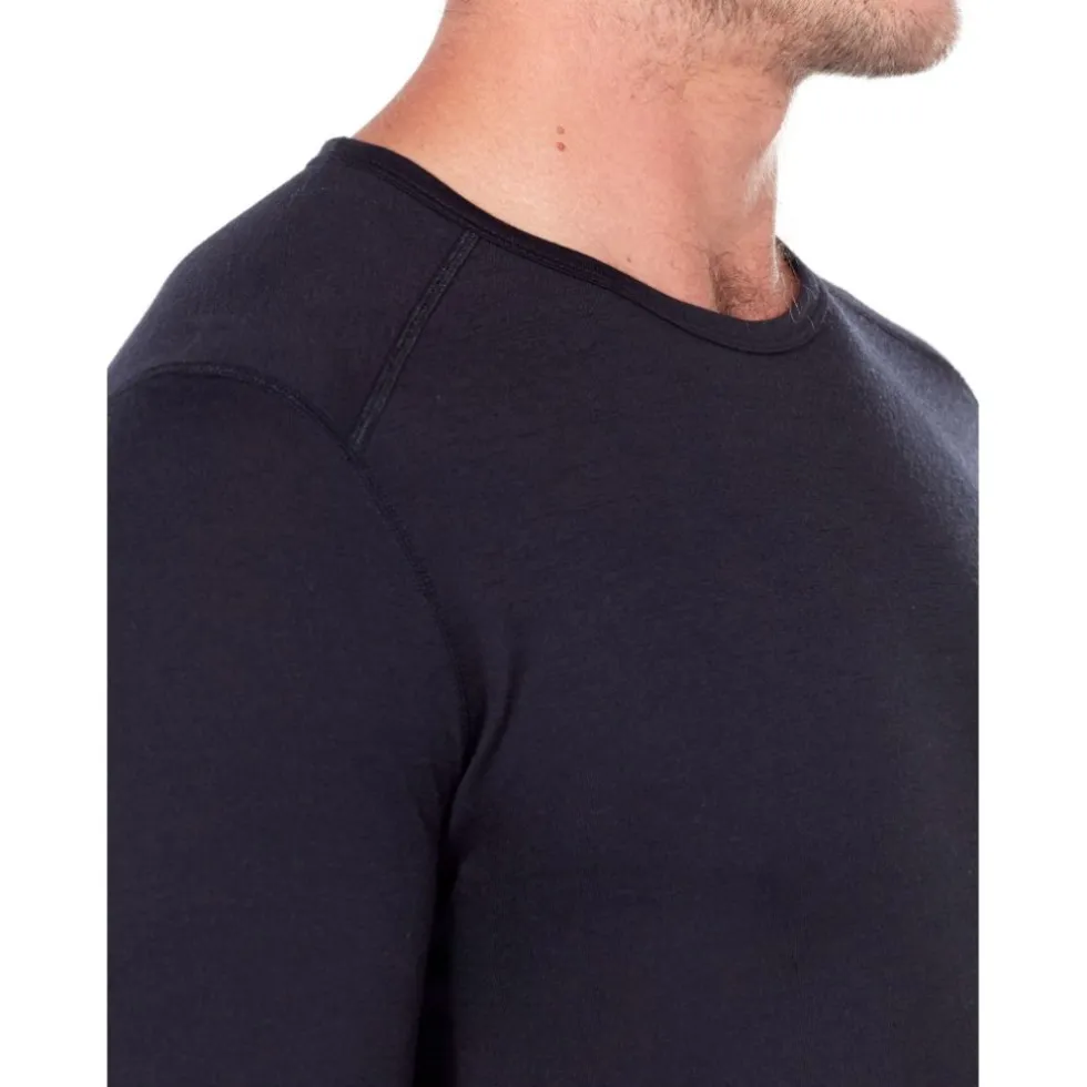Icebreaker Merino 200 Oasis Crewe T-Shirt Heren - Zwart