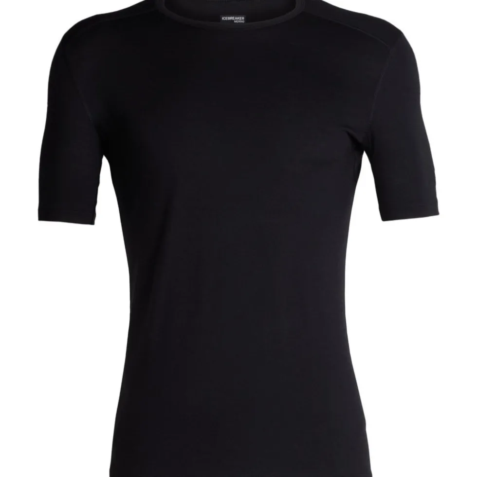 Icebreaker Merino 200 Oasis Crewe T-Shirt Heren - Zwart