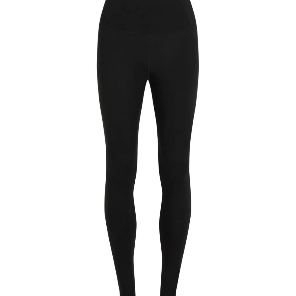 Icebreaker Merino 200 Oasis High Rise Tights Dames - Zwart