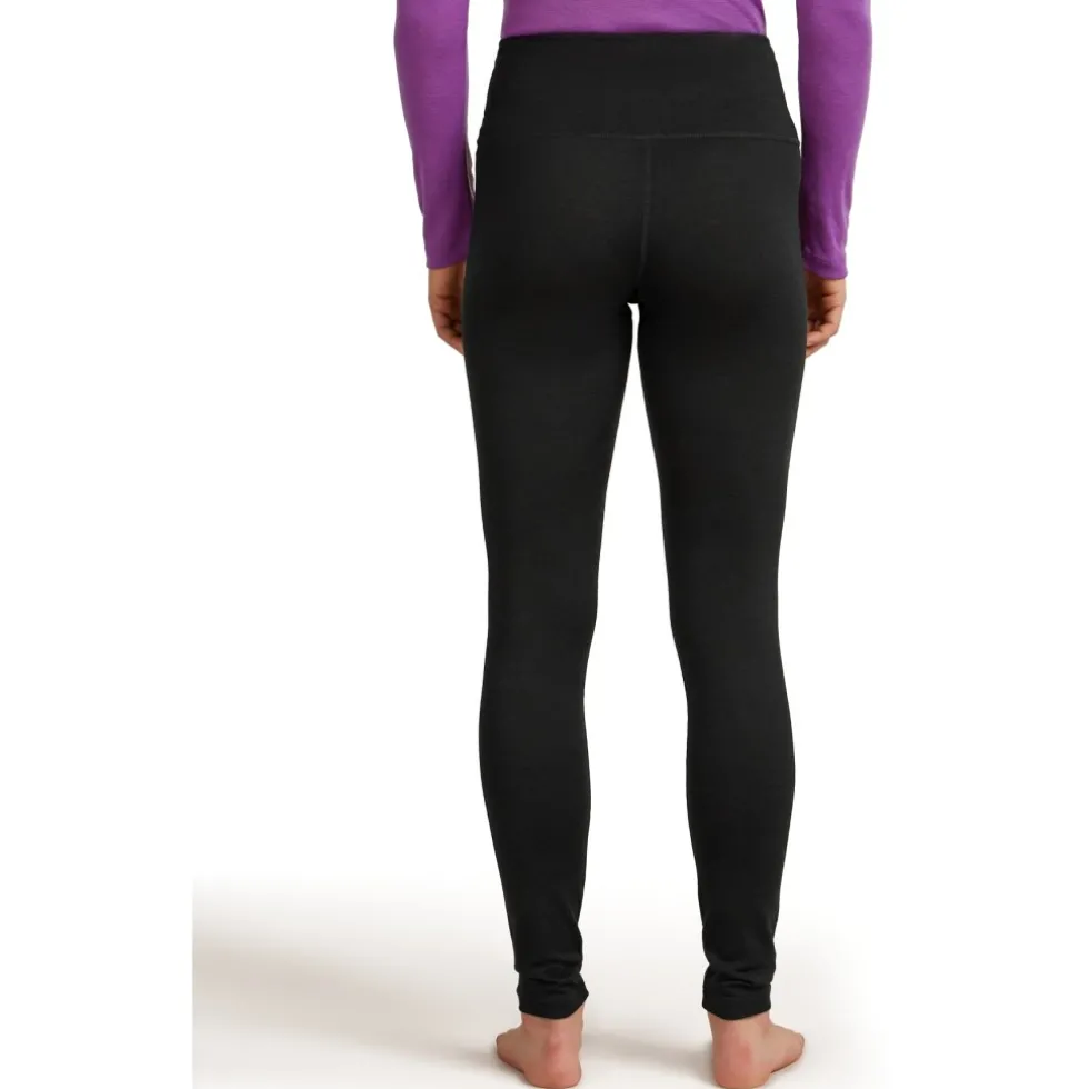 Icebreaker Merino 200 Oasis High Rise Tights Dames - Zwart