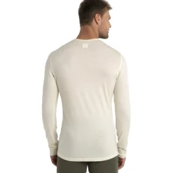 Icebreaker Merino 200 Oasis Thermo-shirt met lange mouwen voor heren - Undyed