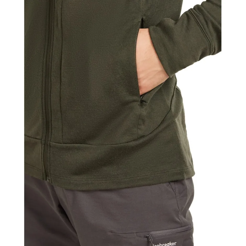 Shirts & Midlayers < Icebreaker erino 260 Quantu Herenjas et ange ouwen en ritssuiting - Dark oden