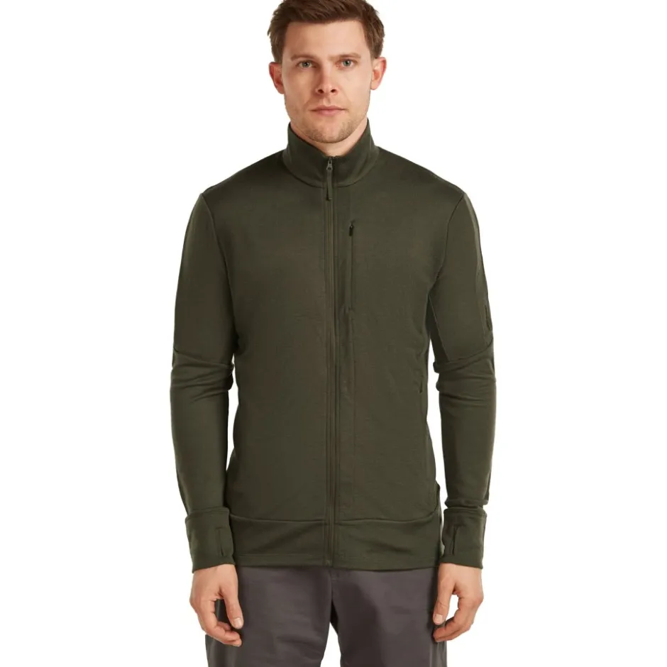 Shirts & Midlayers < Icebreaker erino 260 Quantu Herenjas et ange ouwen en ritssuiting - Dark oden