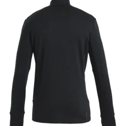 Icebreaker Merino 260 Quantum Herenjas met lange mouwen en ritssluiting - Zwart