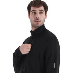 Icebreaker Merino 260 Quantum Herenjas met lange mouwen en ritssluiting - Zwart