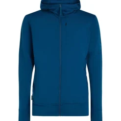 Icebreaker Merino 260 Quantum Herenhoodie met lange mouwen en ritssluiting - Atlantis
