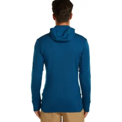 Icebreaker Merino 260 Quantum Herenhoodie met lange mouwen en ritssluiting - Atlantis