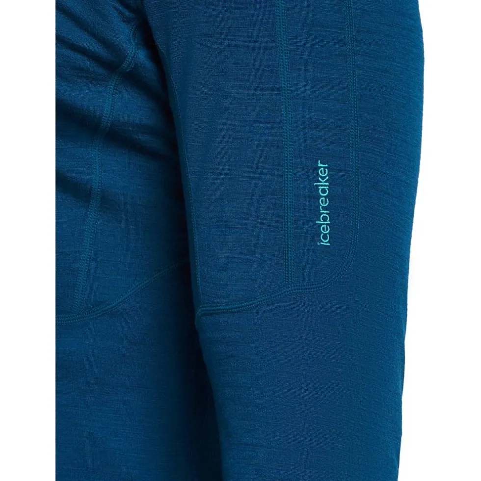 Icebreaker Merino 200 Realfleece™ Descender Herenhoodie met lange mouwen en ritssluiting - Atlantis/Arctic