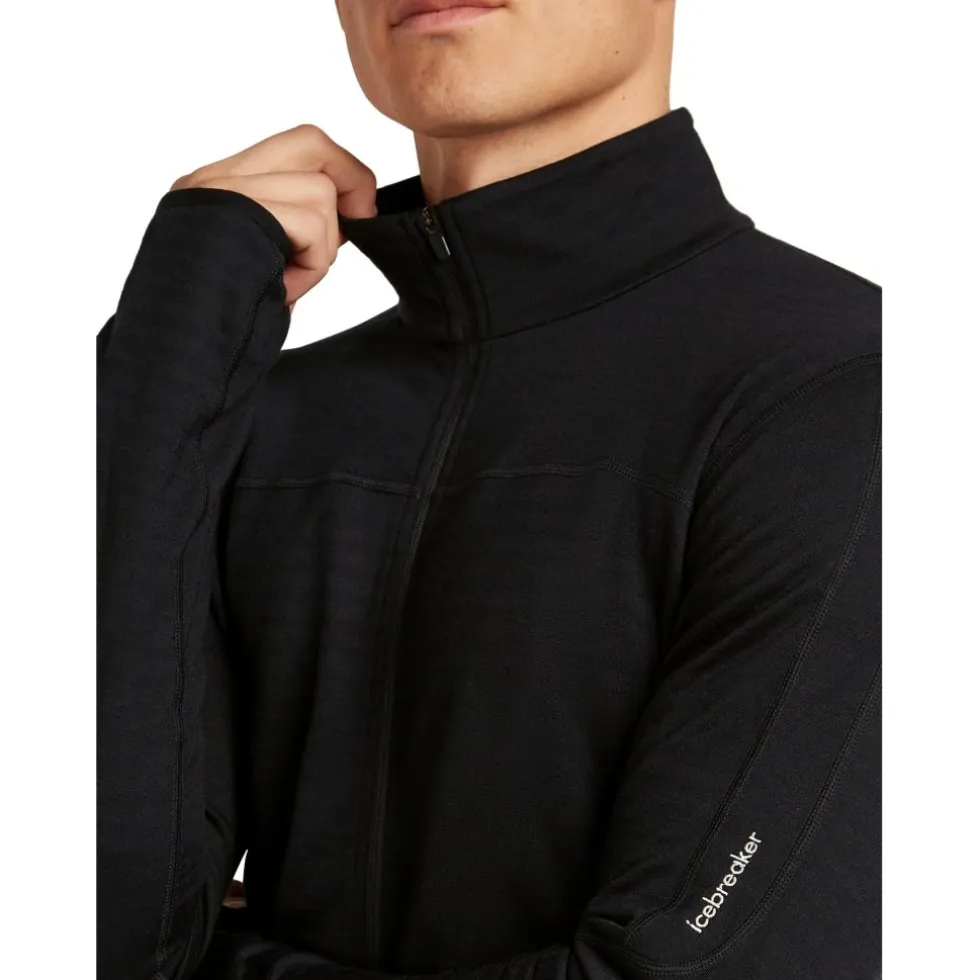 Icebreaker Merino 300 RealFleece™ Descender Jas Heren - Zwart