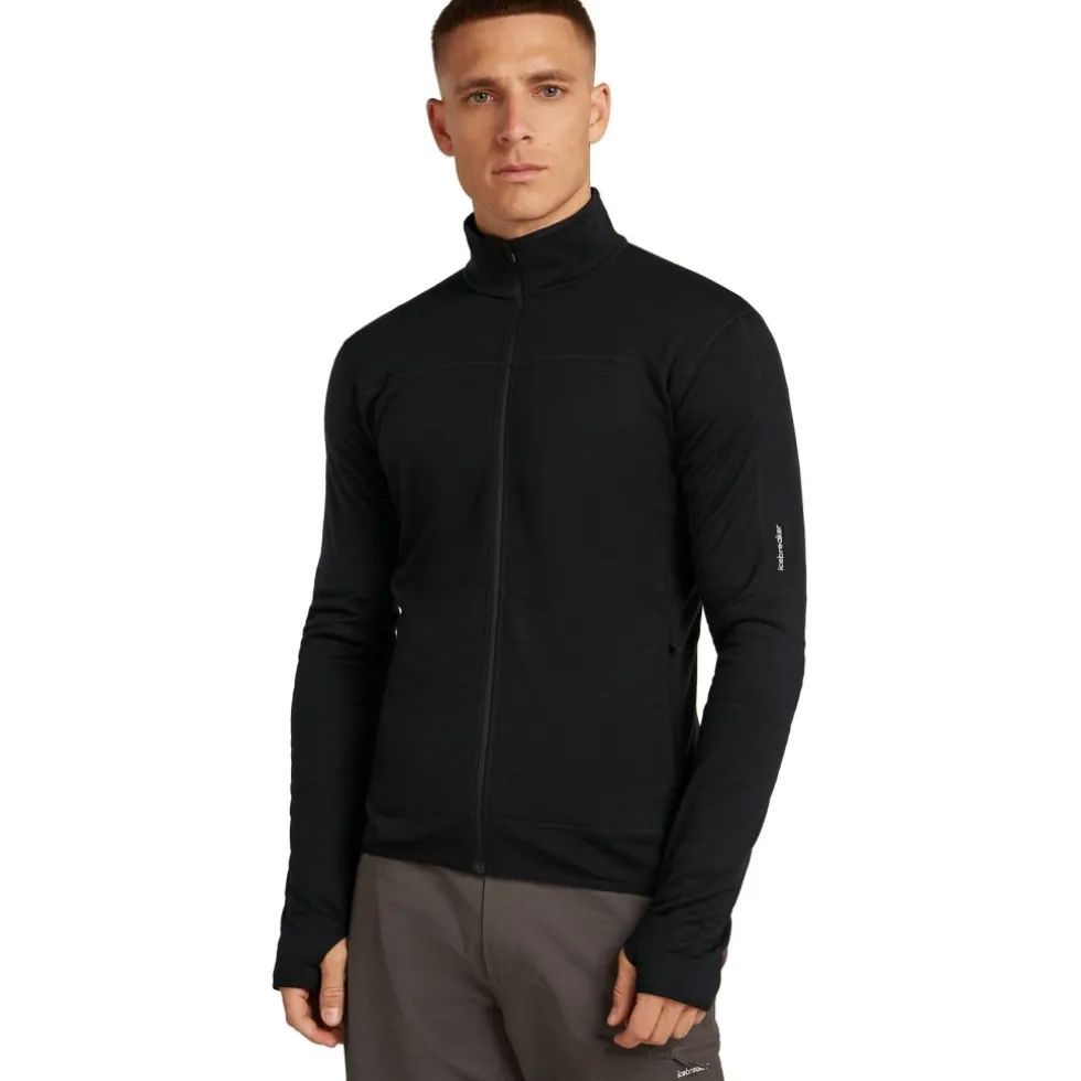 Icebreaker Merino 300 RealFleece™ Descender Jas Heren - Zwart