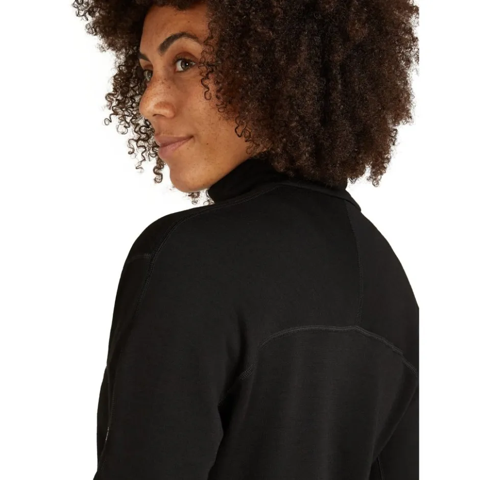 Shirts & Midlayers < Icebreaker erino 360 Reafeece™ Eeenta Haf Zip Trui Daes - Zwart