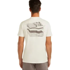 Icebreaker Merino 150 Tech Lite Evolving Layers T-shirt heren - Ecru Hthr