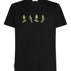 Icebreaker Merino 150 Tech Lite Snow Day T-Shirt Heren - Zwart
