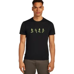 Icebreaker Merino 150 Tech Lite Snow Day T-Shirt Heren - Zwart