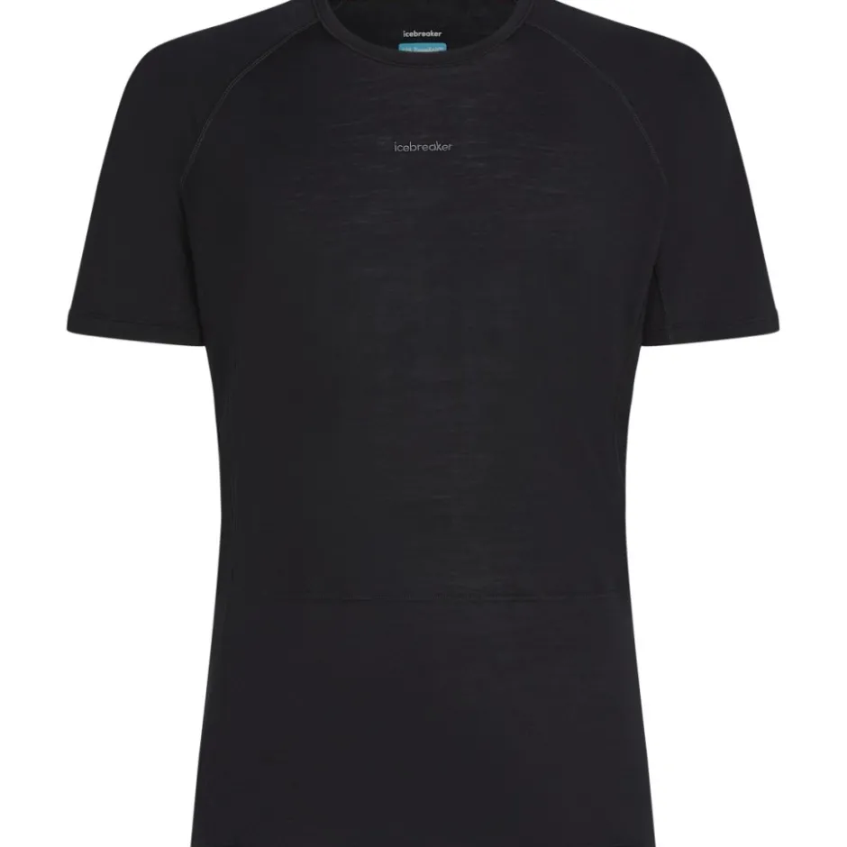 Baselayers < Icebreaker erino 125 ZoneKnit™ Crewe hirt Heren - Zwart