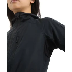 Jassen & Vesten < Icebreaker hell+™ Merino Cotton Windbreaker Dame - Zwart