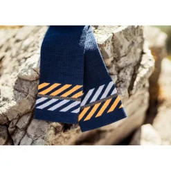 INCYLENCE Merino Light Lanes Sokken - Navy Orange