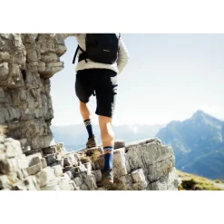 INCYLENCE Merino Light Lanes Sokken - Navy Orange