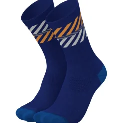 INCYLENCE Merino Light Lanes Sokken - Navy Orange
