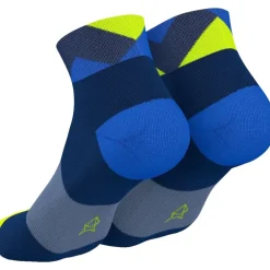 INCYLENCE Running Peaks Short Sokken - Navy Blue Canary