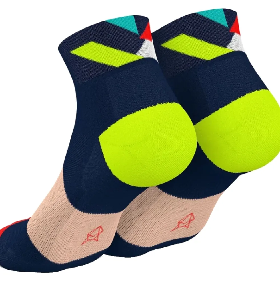 INCYLENCE Ultralight Strikes Short Sokken - Navy Blue Inferno