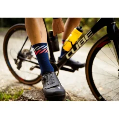 INCYLENCE Merino Light Lanes Sokken - Navy Inferno