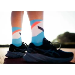 Fietssokken|Sokken < INCYLENCE Ultralight Strikes Sokken - Blauw Inferno