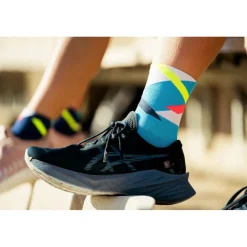 Fietssokken|Sokken < INCYLENCE Ultralight Strikes Sokken - Blauw Inferno