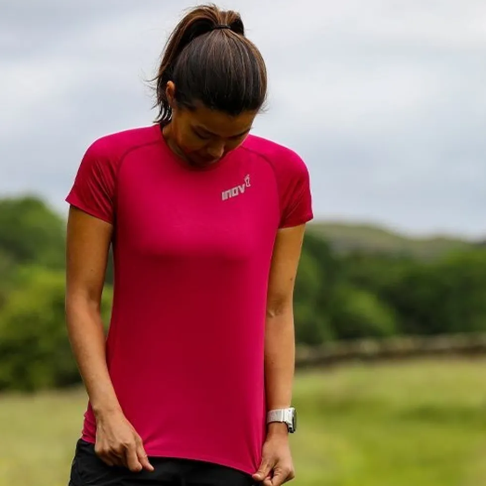 Inov-8 Base Elite 3.0 Shirt met Korte Mouwen Dames - roze