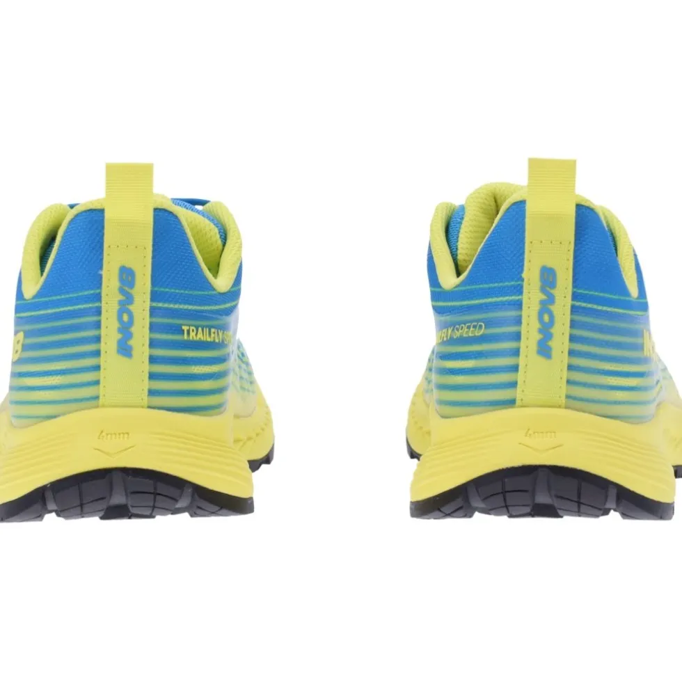 Inov-8 TrailFly Speed Hardloopschoenen Heren - blauw/geel