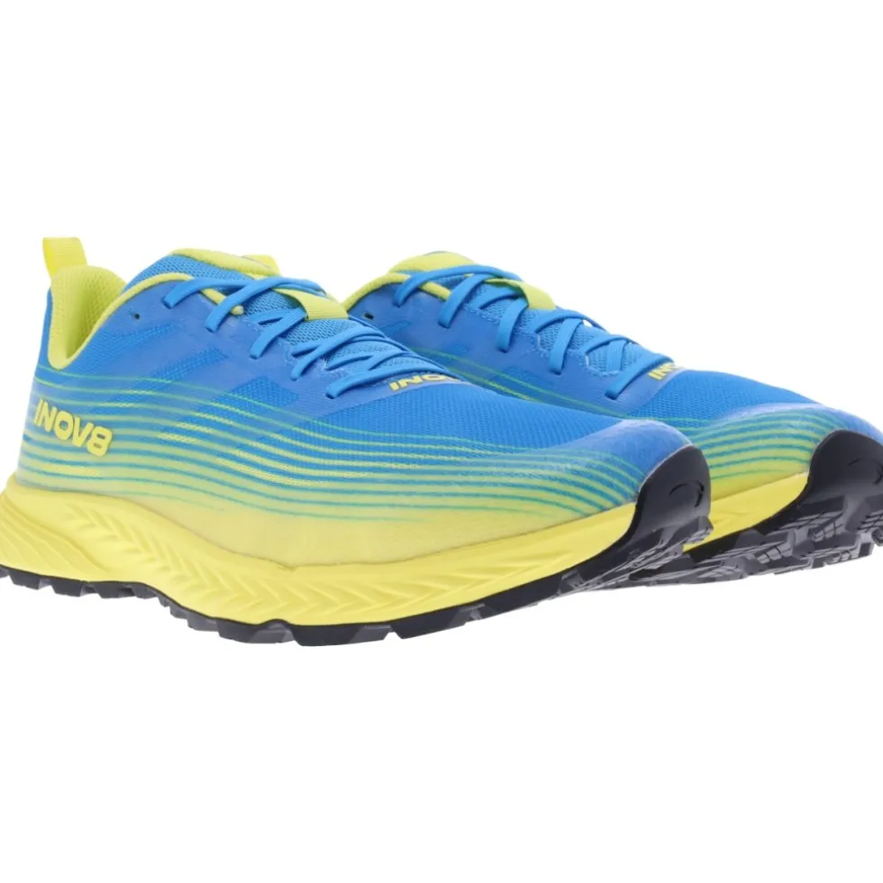 Inov-8 TrailFly Speed Hardloopschoenen Heren - blauw/geel