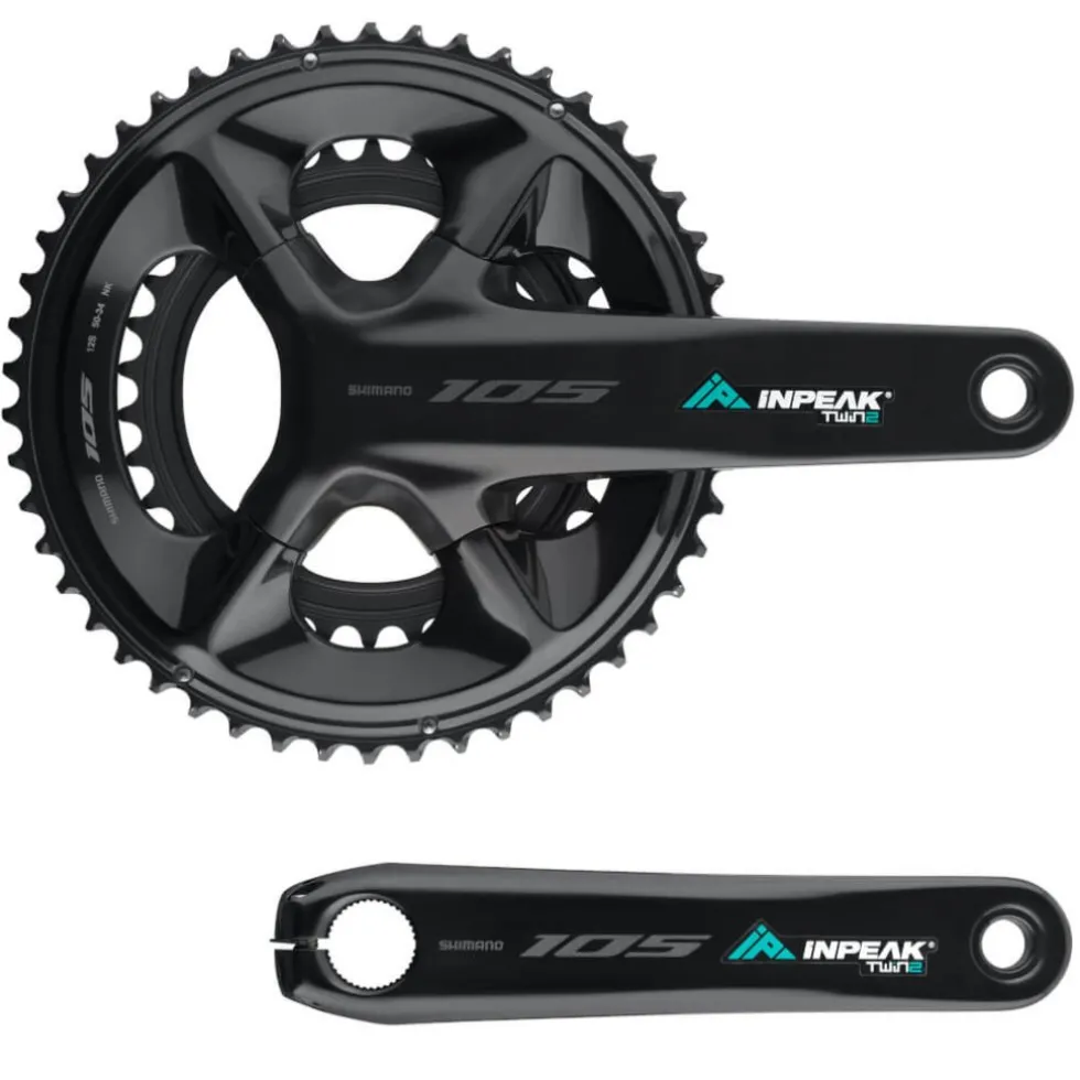 INPEAK Powercrank-E TWiN2 Powermeter Crankset - Shimano 105 FC-R7100 - 52/36