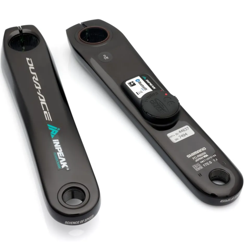 Crankstellen|Vermogensmeters < INPEAK Powercrank Powermeter Crankarm - Ready | Single (links) - Shimano Dura Ace FC-R9200