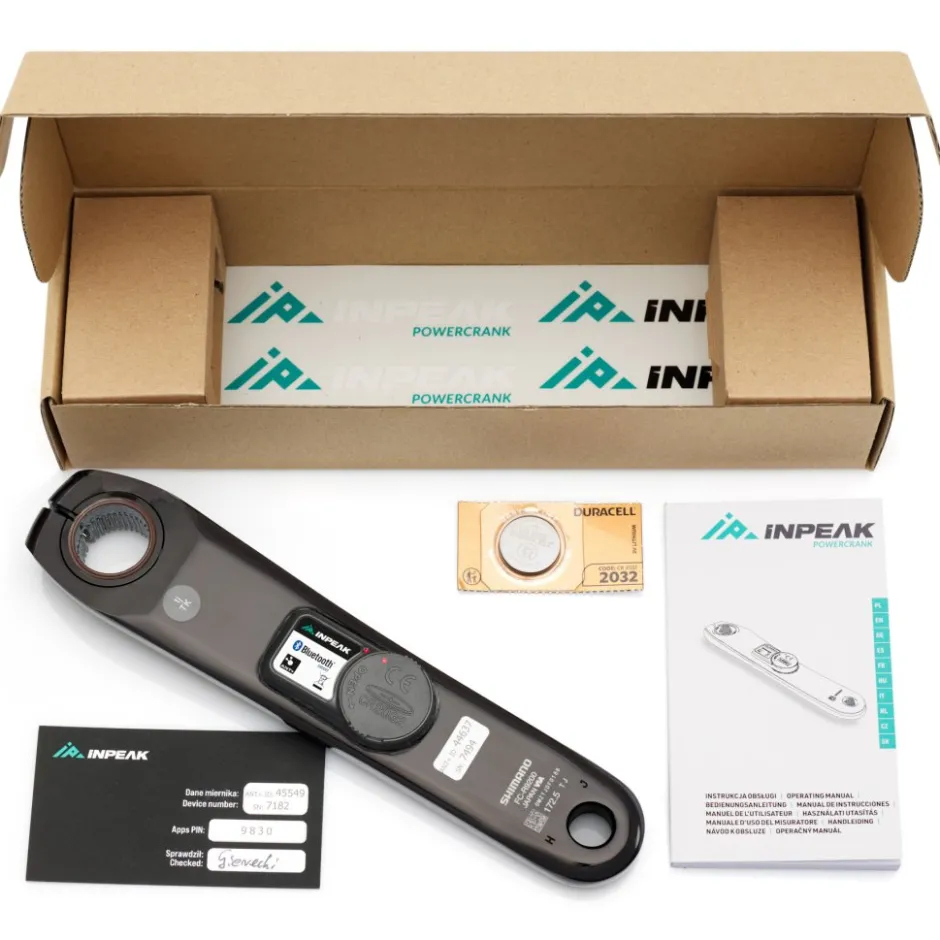 Crankstellen|Vermogensmeters < INPEAK Powercrank Powermeter Crankarm - Ready | Single (links) - Shimano Dura Ace FC-R9200
