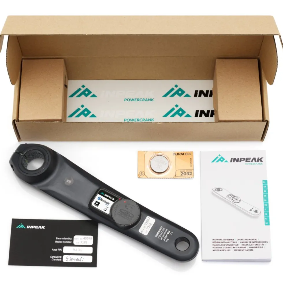 INPEAK Powercrank Powermeter Crankarm - Ready | Single (links) - Shimano SLX FC-M7100