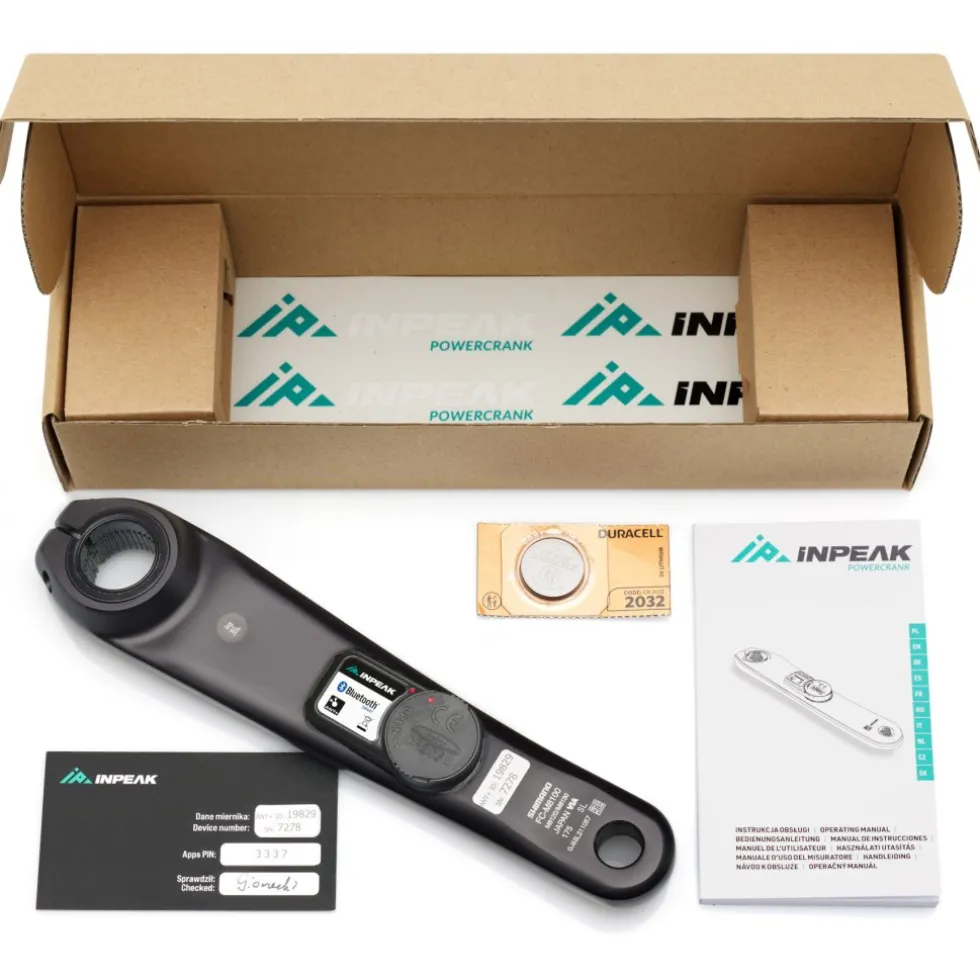 INPEAK Powercrank Powermeter Crankarm - Ready | Single (links) - Shimano Deore XT FC-M8100
