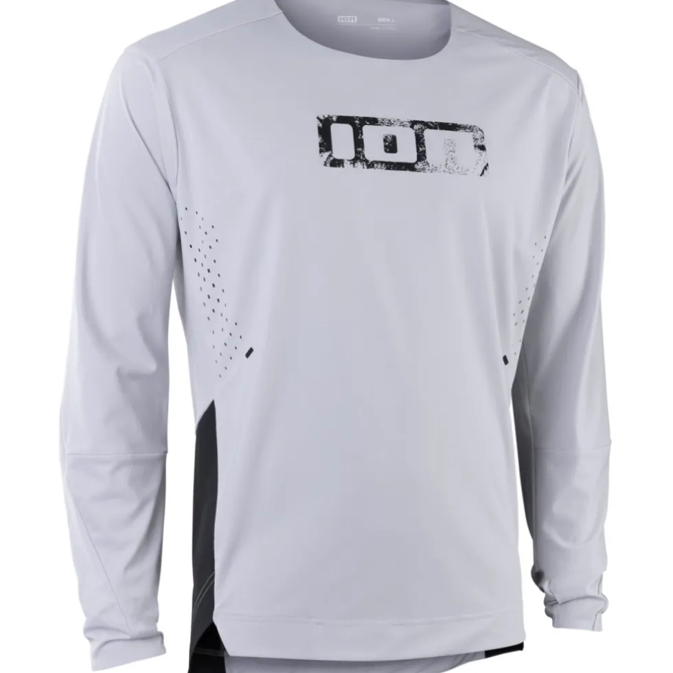 ION Bike Scrub AMP BAT Fietsshirt met Lange Mouwen Heren - Grey Dusk