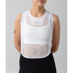 Isadore Seamless Baselayer zonder mouwen Unisex - Wit
