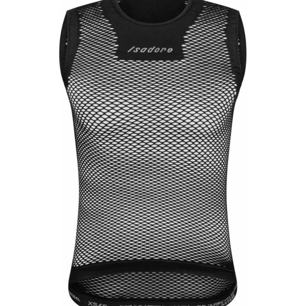 Isadore Seamless Baselayer zonder mouwen Unisex - Zwart