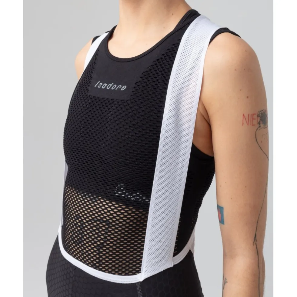 Isadore Seamless Baselayer zonder mouwen Unisex - Zwart