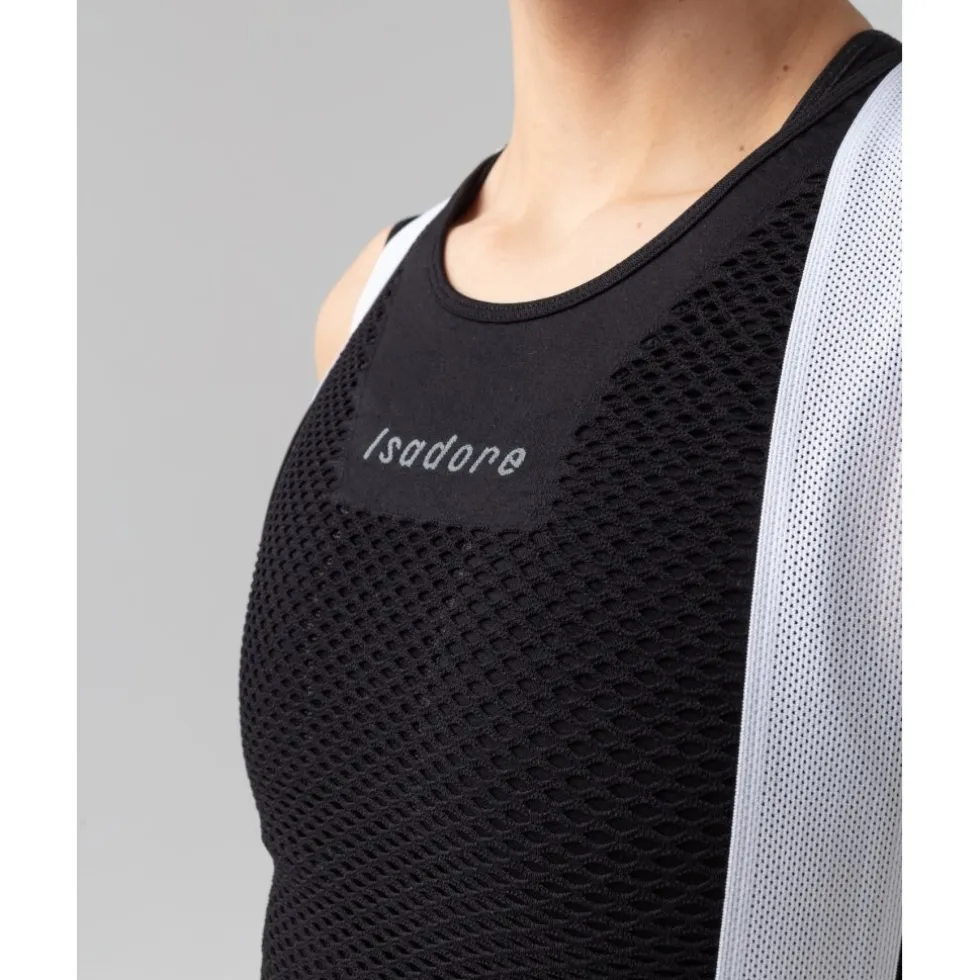 Isadore Seamless Baselayer zonder mouwen Unisex - Zwart