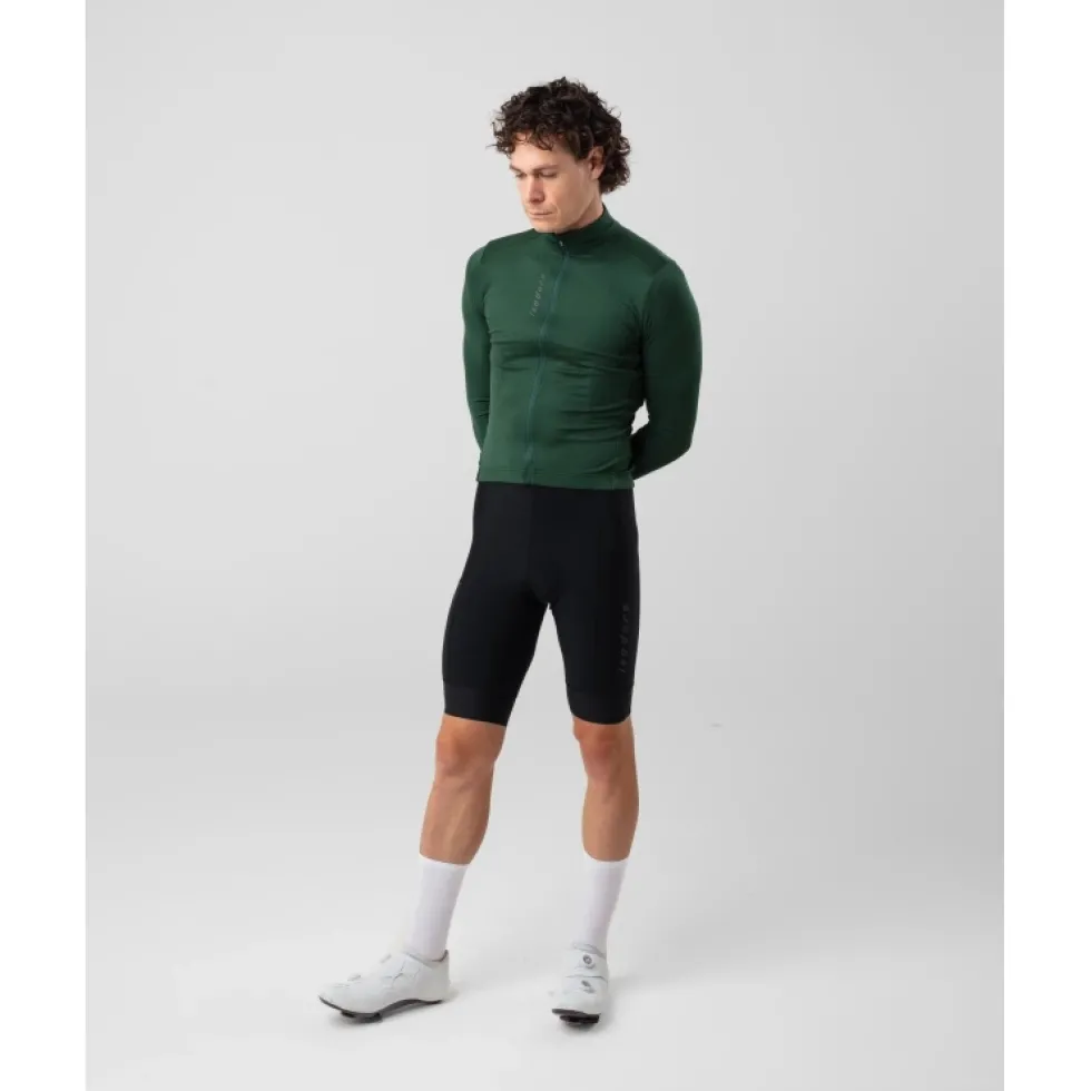 Isadore Signature Thermal Fietsshort met Bretels Heren - zwart