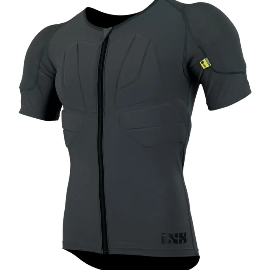 iXS Carve Fietsshirt met Protector Kinderen - grijs