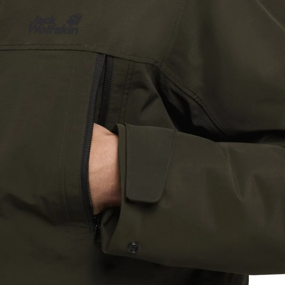 Jack Wolfskin Glacier Shield Jas Heren - obsidian moss
