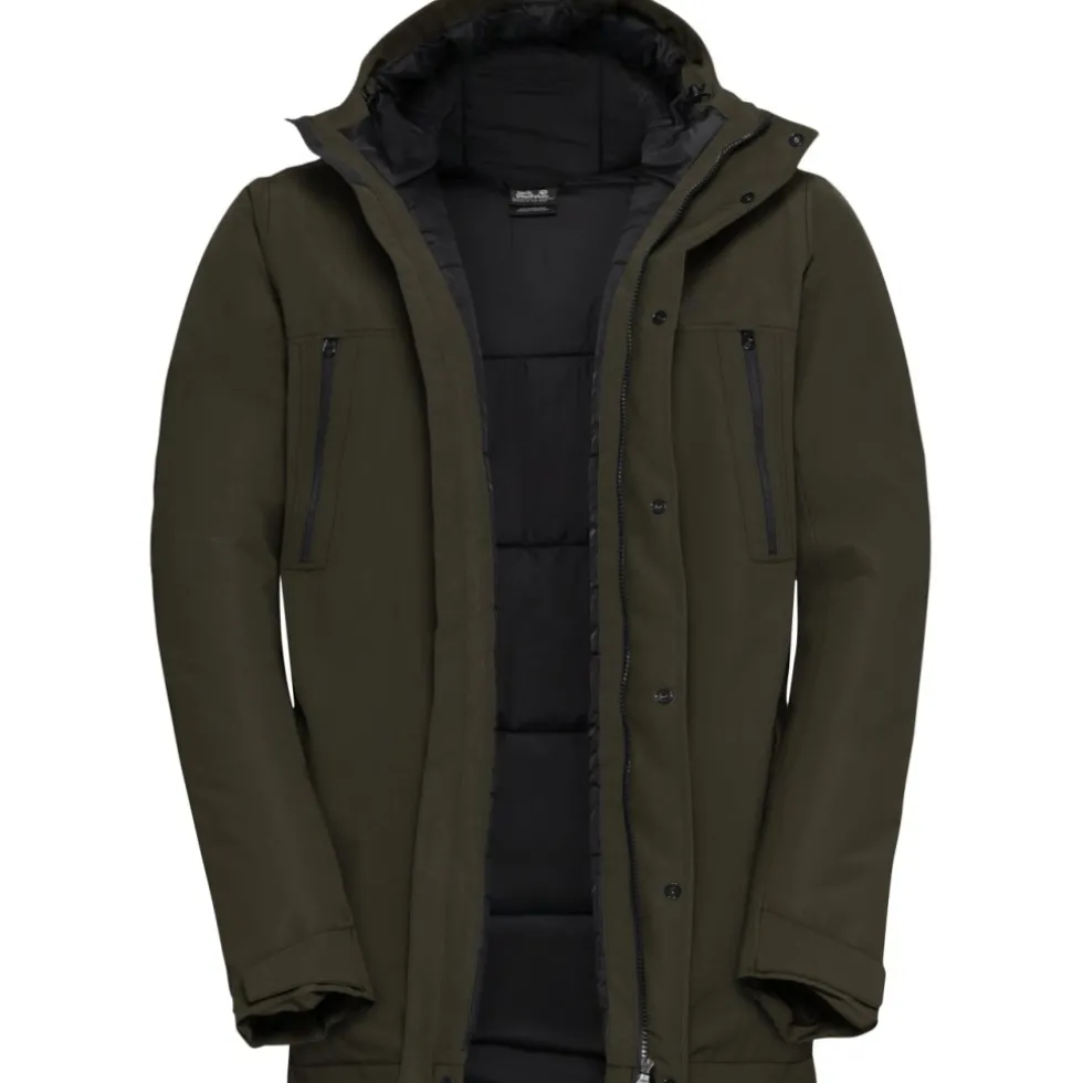 Jack Wolfskin Glacier Shield Jas Heren - obsidian moss