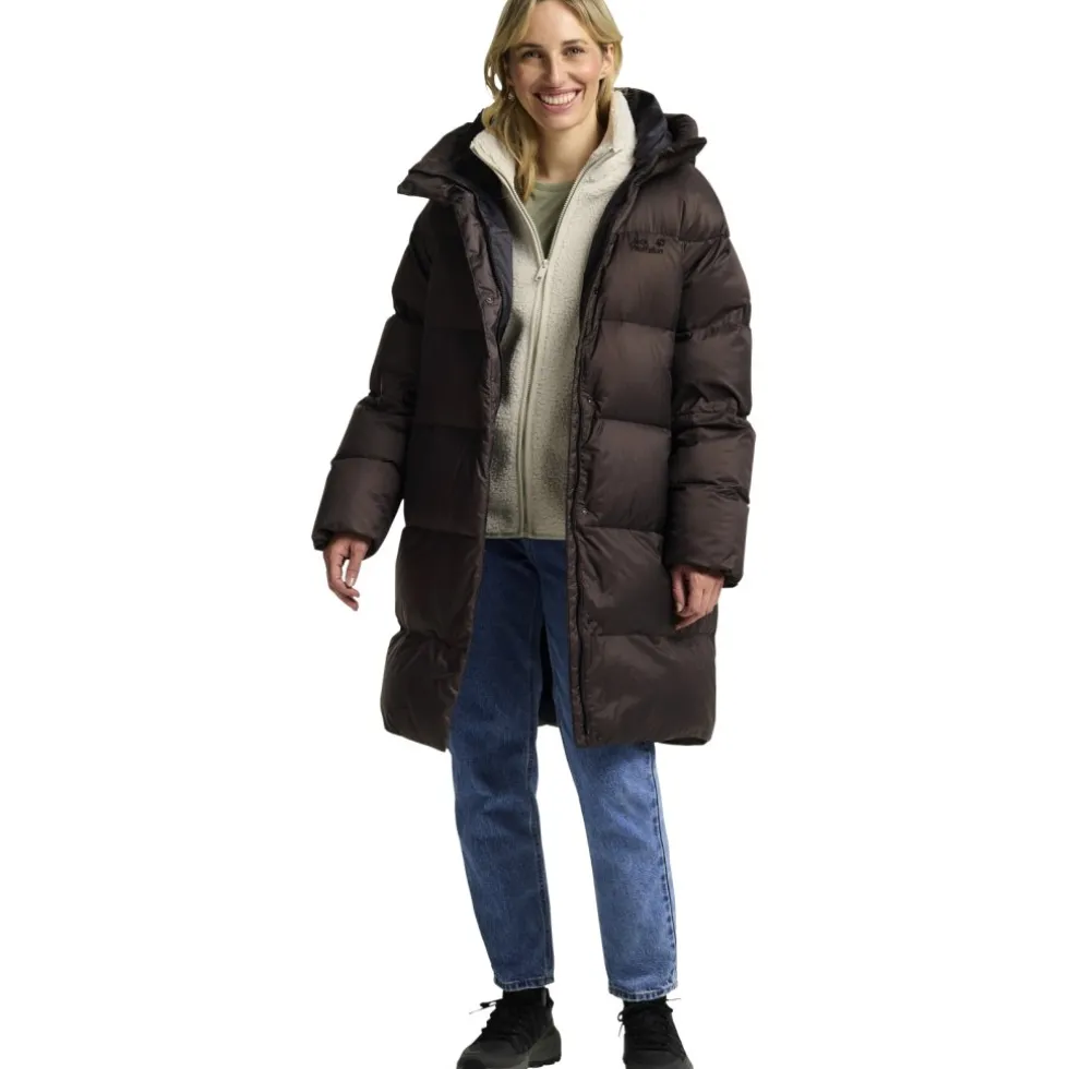 Jack Wolfskin Icy Hill Donzen Mantel Dames Rds - peat