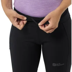 Jack Wolfskin Kammweg Tights Dames - zwart