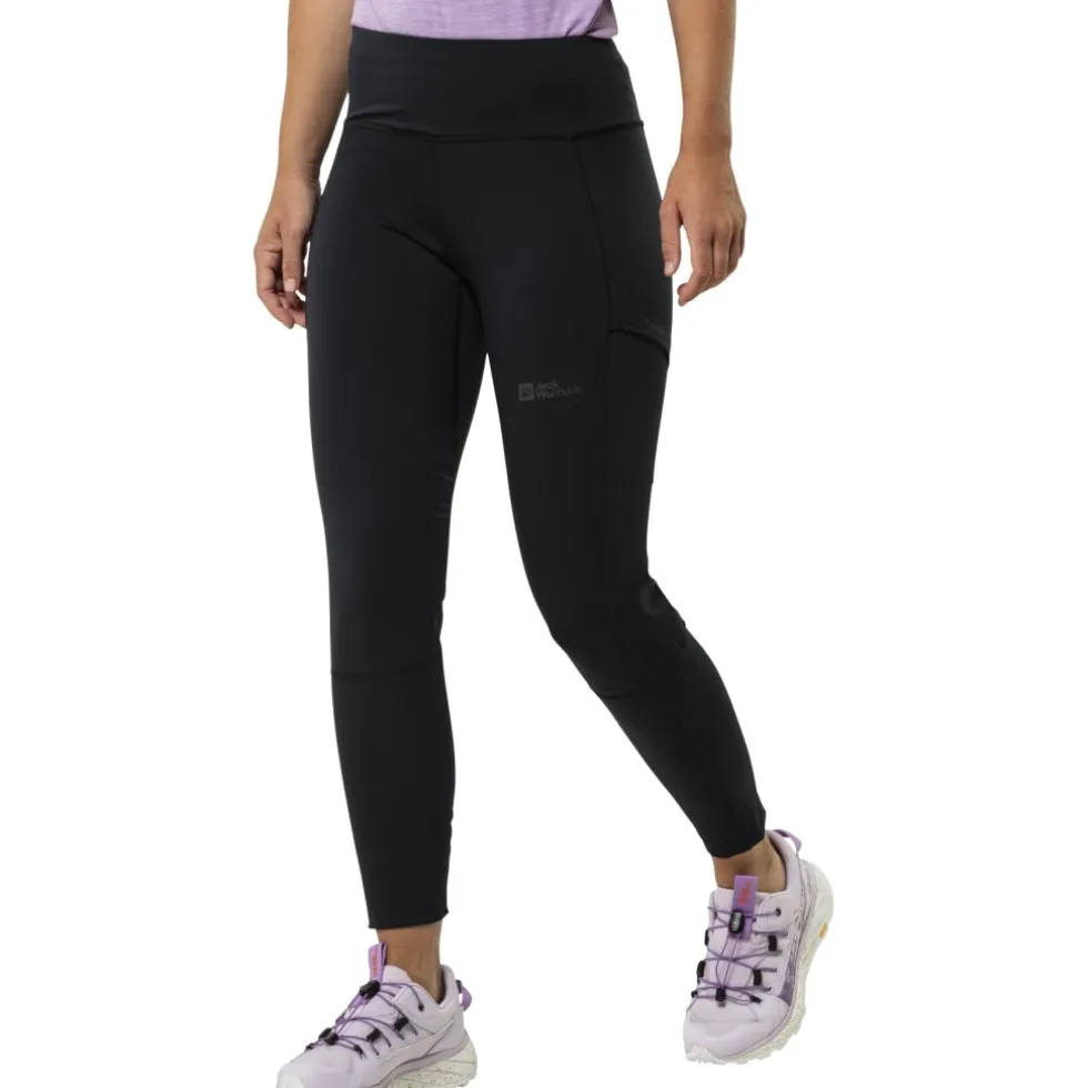 Jack Wolfskin Kammweg Tights Dames - zwart