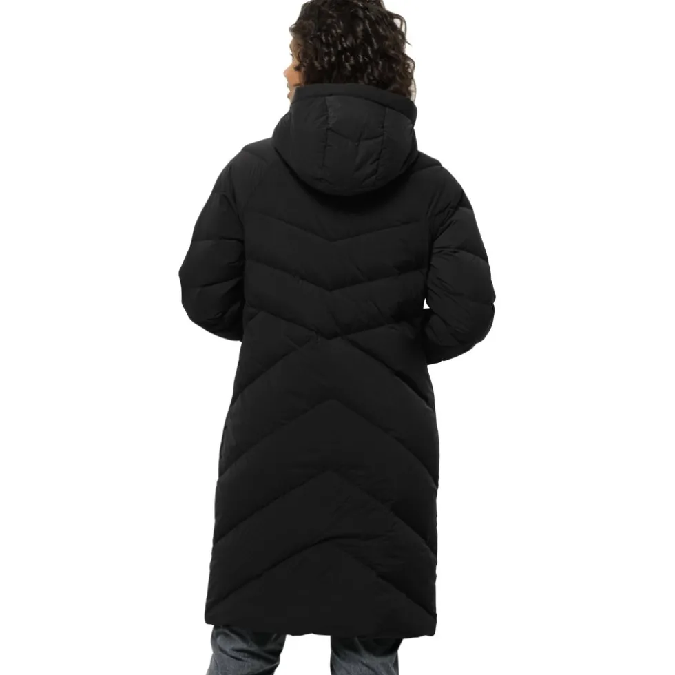 Jack Wolfskin Marienplatz Donzen Mantel Dames Rds - zwart